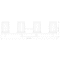 Z-Lite Grayson Vanity, 4-Light, 31 In.W x 5.75 In.L x 8.5 In.H, Modern Gold/Clear + Etched Opal 1949-4V-MGLD - alternate 6